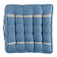 MindTheGap KATALIN STRIPE LINEN CHAIR CUSHION Blue/Taupe Pillow