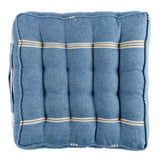 MindTheGap KATALIN STRIPE LINEN CHAIR CUSHION Blue/Taupe Pillow