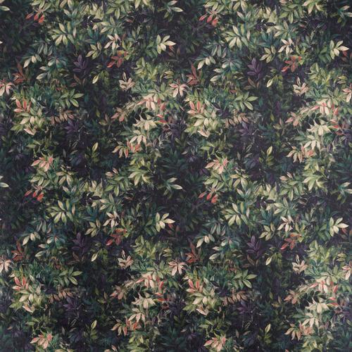 Clarke & Clarke CONGO AMETHYST/EMERALD VELVET Fabric