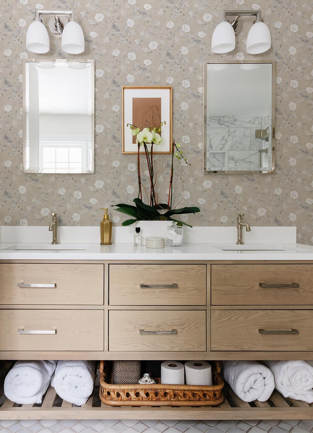 A-Street Prints Wellesley Chinoiserie Taupe Wallpaper