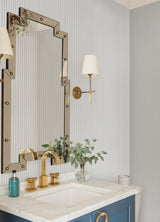 A-Street Prints Oliver Simple Stripe Heather Wallpaper