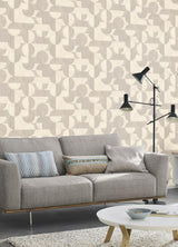 Brewster Home Fashions Barcelo Circles Light Grey Wallpaper
