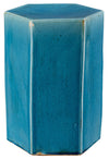 Jamie Young Porto Ceramic Indoor/Outdoor Side Table-Small, Azure
