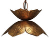Jamie Young Flowering Lotus Iron Pendant, Antique Gold, Small
