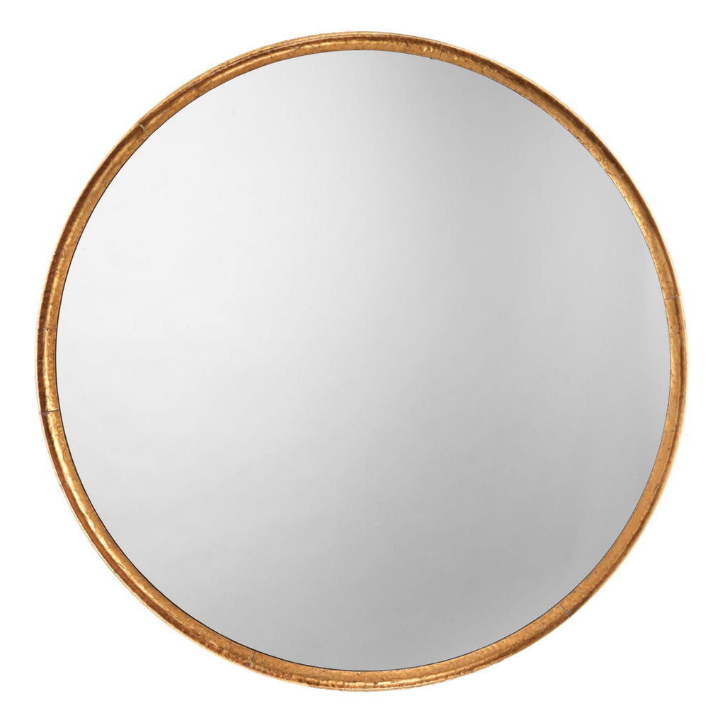 Jamie Young Refined Round Gold Mirrors