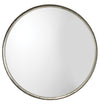 Decoratorsbest Refined Iron Round Mirror, Silver