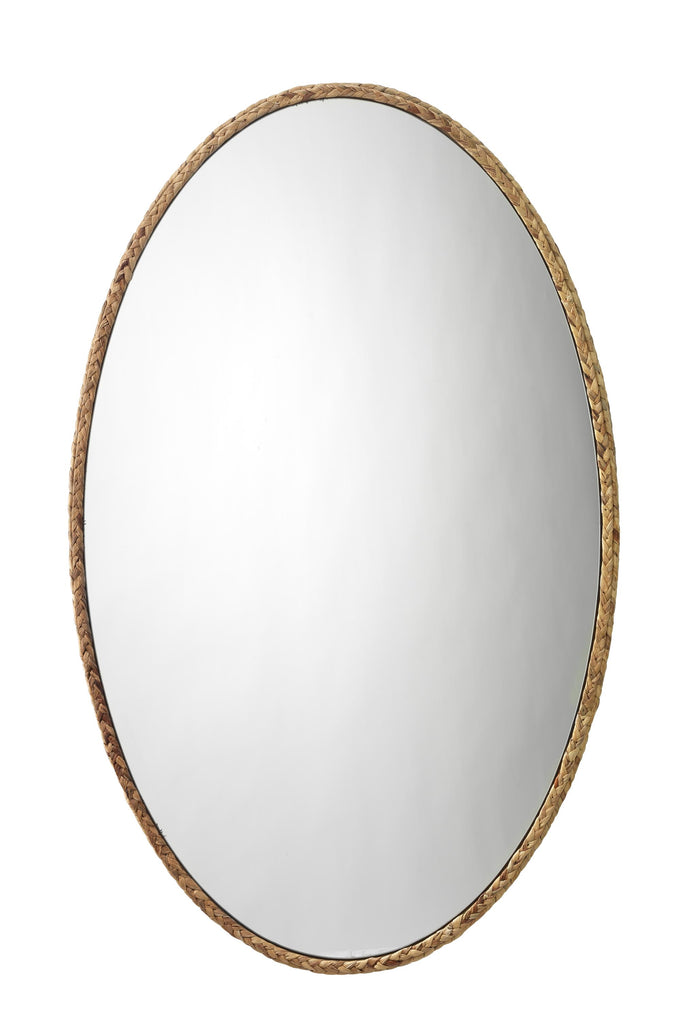 Jamie Young Sparrow Braided Oval Natural Mirrors