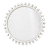 Decoratorsbest Brighton Round Wood Mirror, White Washed
