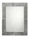 Jamie Young Cross Stitch Rectangle Hide Mirror, Grey