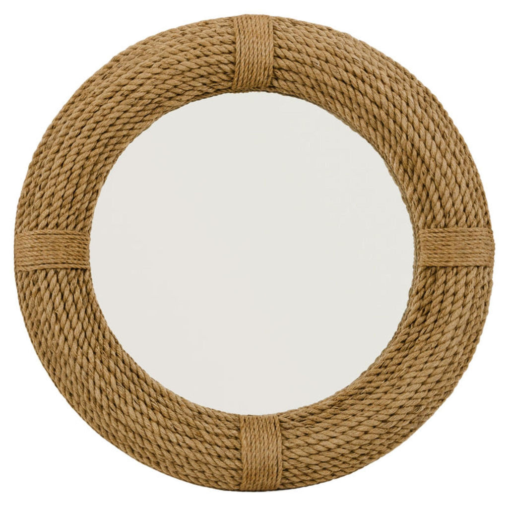Jamie Young Round Rope Natural Mirrors