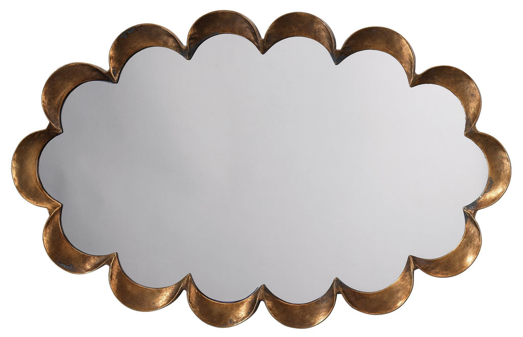 Jamie Young Scalloped Brass Mirrors