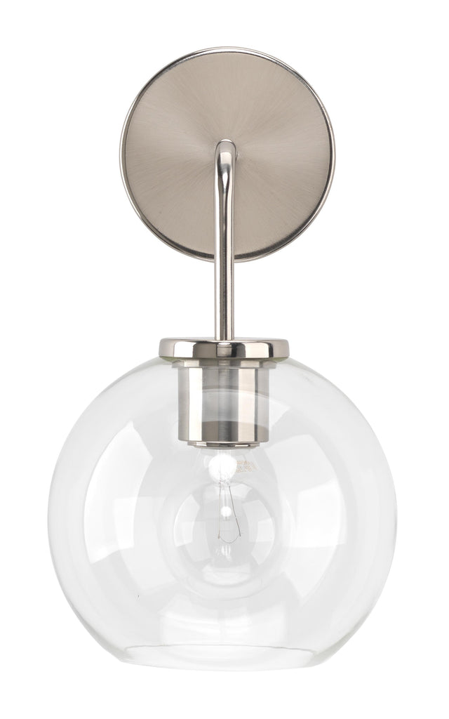 Jamie Young Reece Silver / Clear Glass Wall Sconces