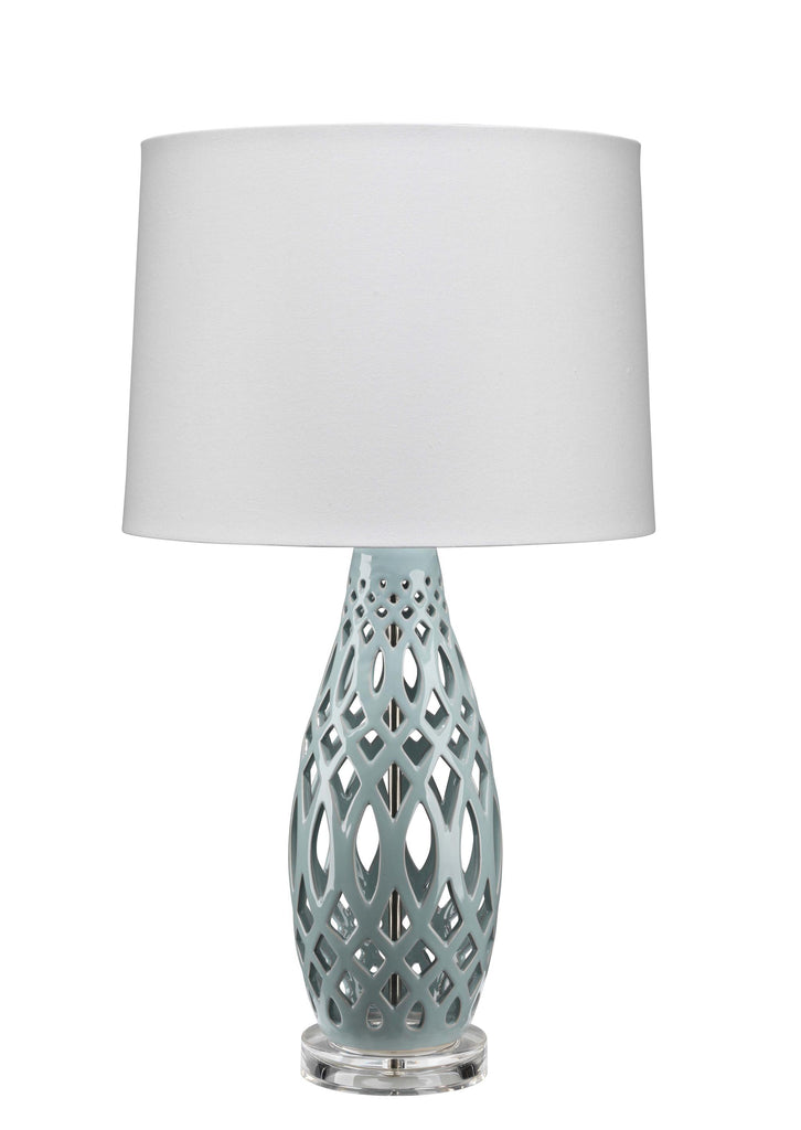 Jamie Young Filigree Blue Table Lamps