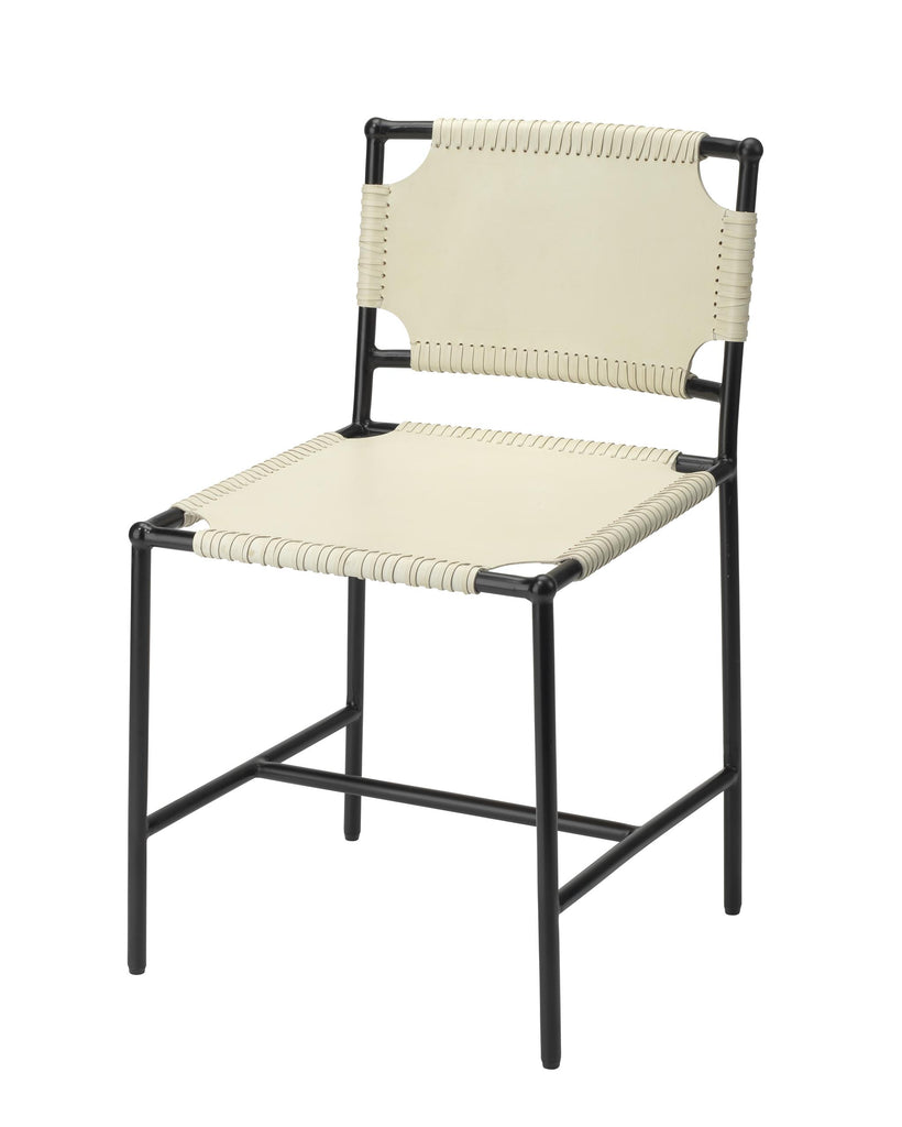 Jamie Young Asher Dining Chair White Furniture