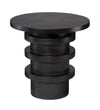 Jamie Young Revolve Wood Side Table, Charcoal