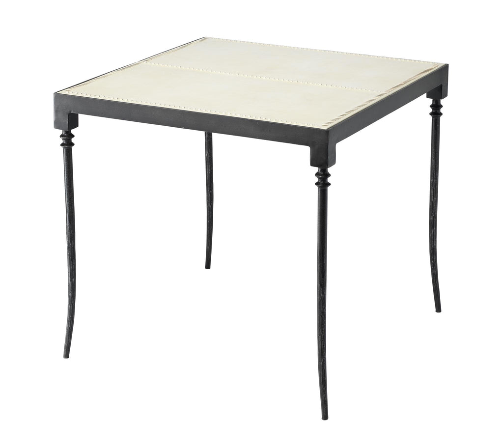 Jamie Young Nevado Side Table Off White & Black Furniture
