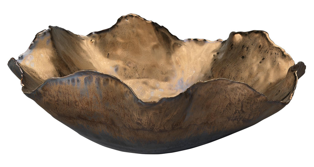 Jamie Young Peony Bowl Gold Accents