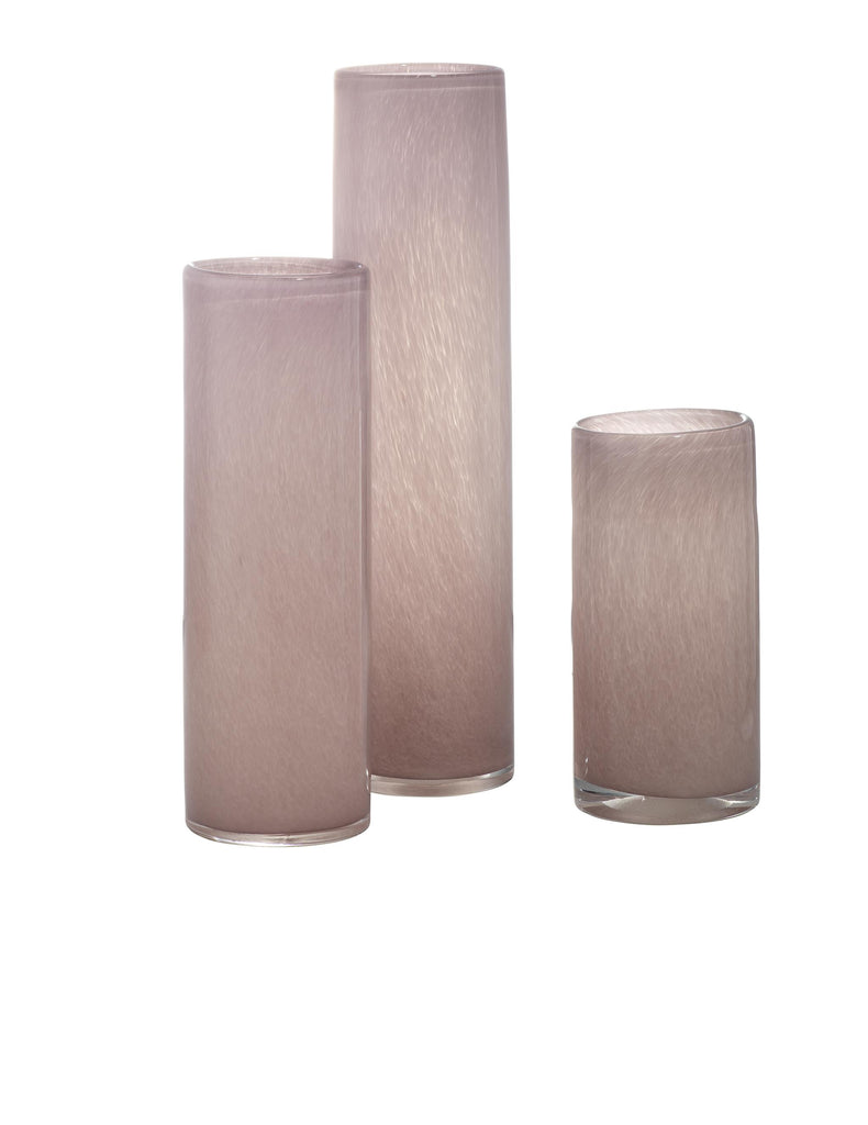 Jamie Young Gwendolyn Hand Blown Vases (Set of 3) Pink Accents