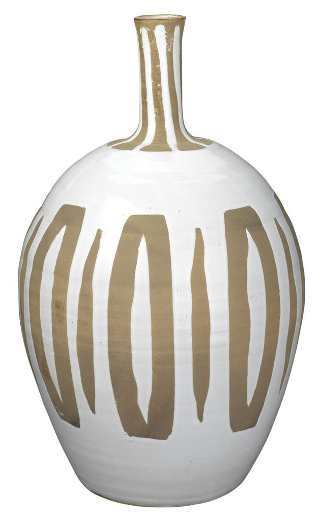 Jamie Young Kindred Vase White Accents