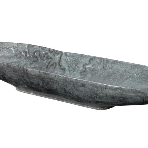 Jamie Young Long Oval Marble Bowl Grey Accessories
