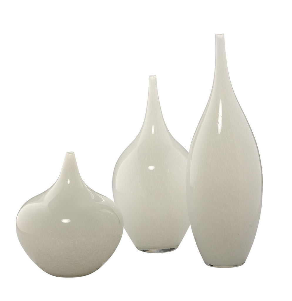 Jamie Young Nymph Decorative Vases (set of 3) White Accents