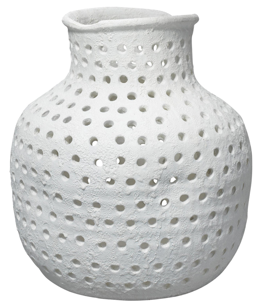Jamie Young Porous Vase White Accents