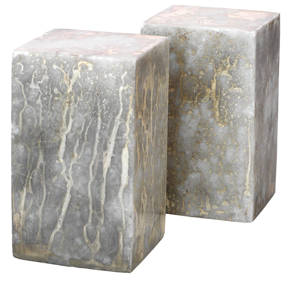 Jamie Young Slab Bookends (Set of 2) Silver Accents