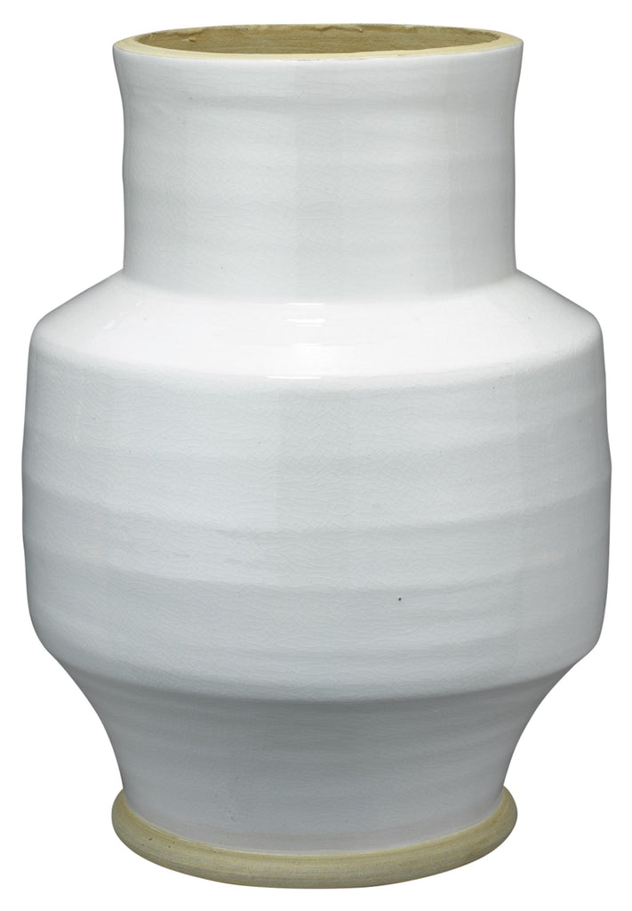 Jamie Young Solstice Ceramic Vase White Accents