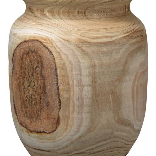 Jamie Young Topanga Wooden Vase Brown Accessories