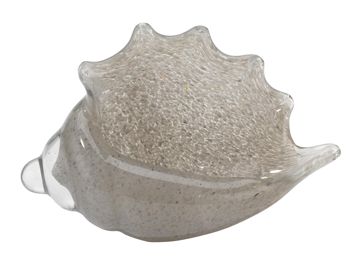 Decoratorsbest Triton Hand Blown Glass Shell, Grey – DecoratorsBest