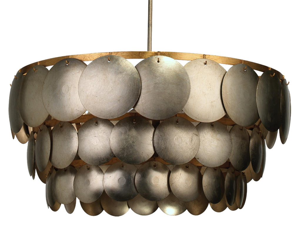 Jamie Young Calypso Three Tier Champagne Chandeliers