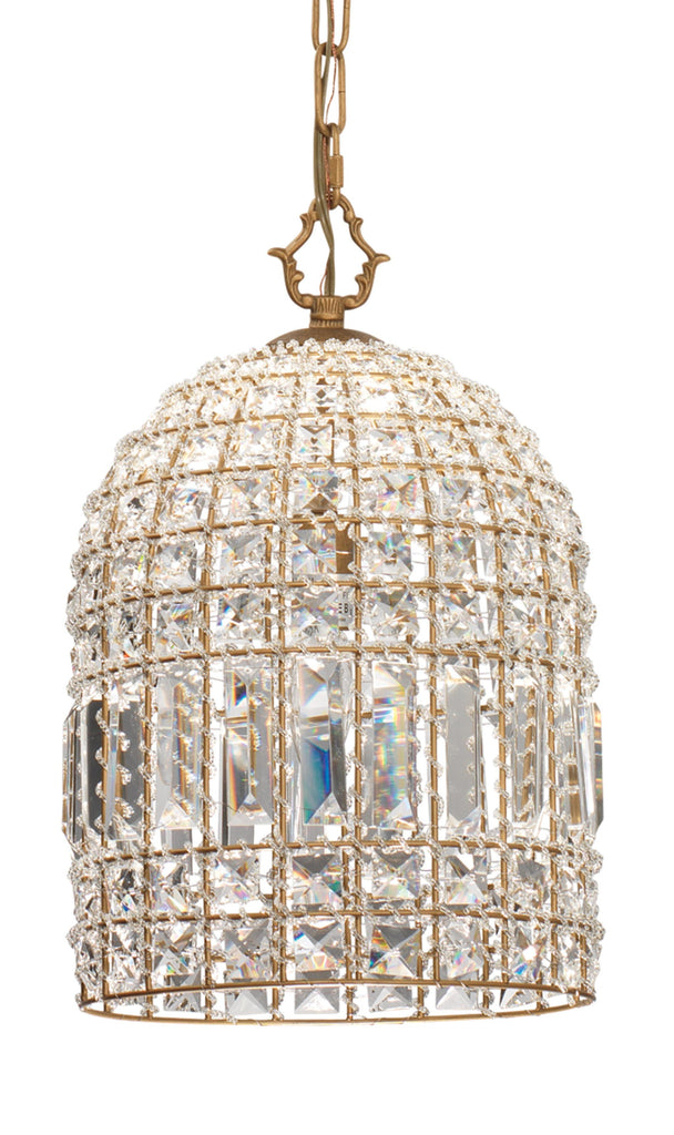 Jamie Young Crystal Pendant Gold Chandeliers
