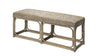 Jamie Young Avery Rattan Bench, Grey