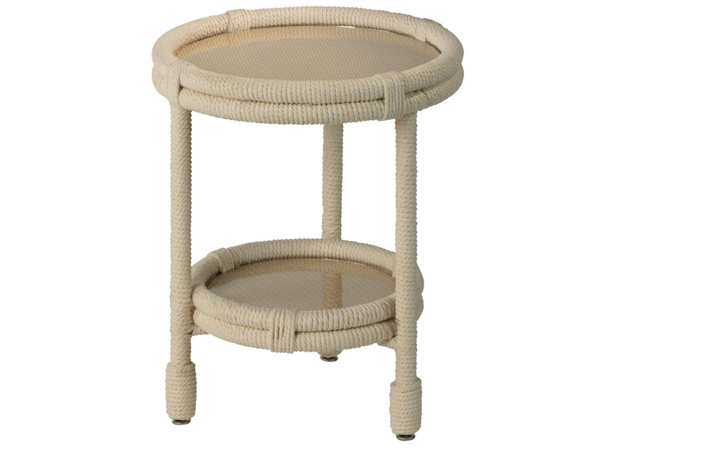 Jamie Young Delta Side Table White Furniture