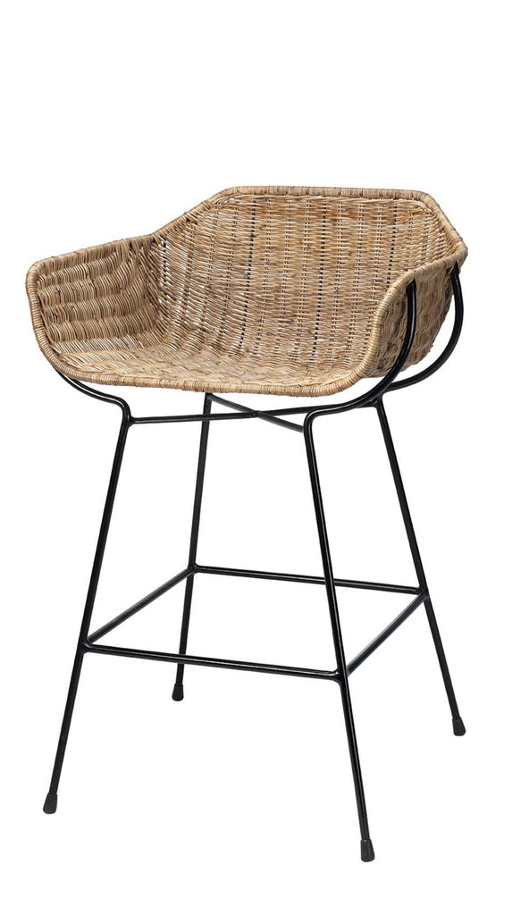 Jamie Young Nusa Counter Stool Brown Furniture
