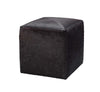 Jamie Young Espresso Hair On Hide Ottoman, Small