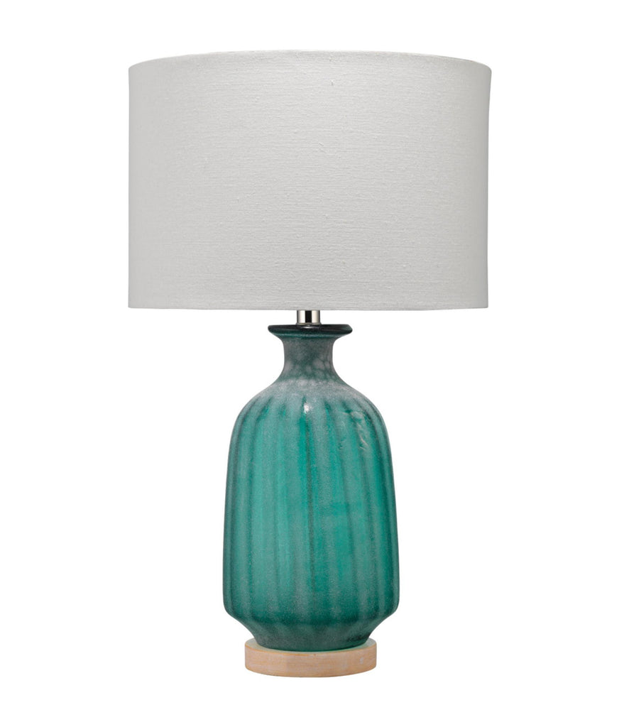 Jamie Young Aqua Frosted Glass Aqua Table Lamps