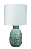 Decoratorsbest Frieze Ceramic Table Lamp, Blue