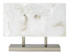 Jamie Young Ghost Horizon Alabaster Table Lamp, Silver