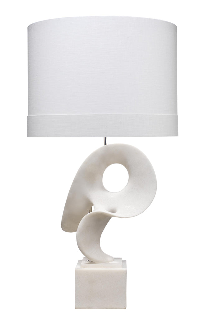 Jamie Young Obscure White Table Lamps