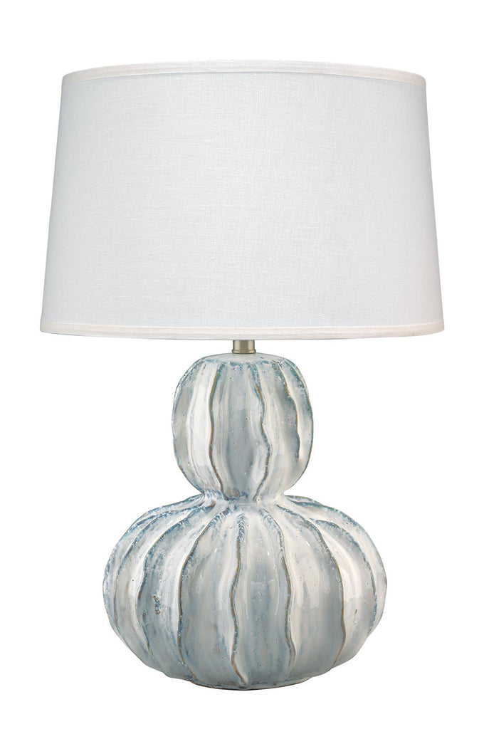 Jamie Young Oceane Gourd White Table Lamps