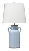 Decoratorsbest Piper Ceramic Table Lamp, Light Blue