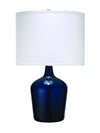 Jamie Young Plum Jar Glass Table Lamp, Blue