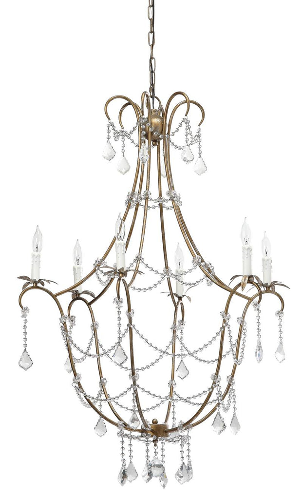 Jamie Young Scarlett Champagne & Clear Chandeliers
