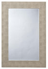 Decoratorsbest Structure Shagreen Rectangle Mirror, Ivory