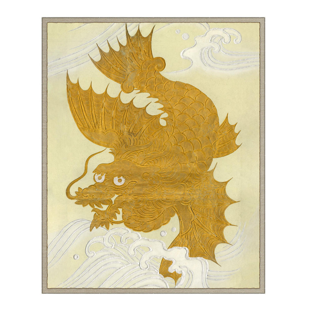 Kravet Decor Golden Dragon Gold Print