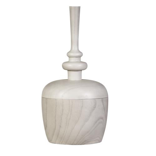 Kravet Decor Finial Box Medium Winterwht Vases