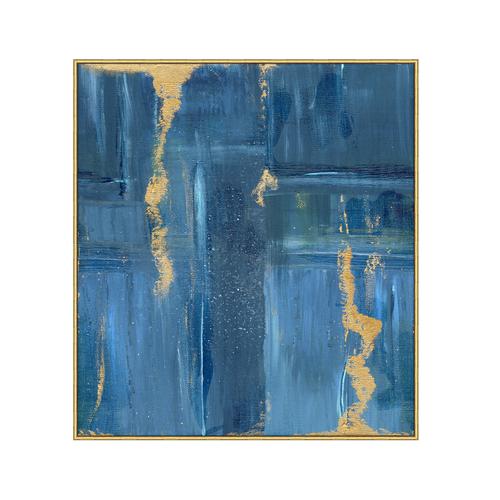 Kravet Decor Lightning Sky Canvas 2 Bluegold Prints