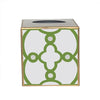 Dana Gibson Green Ming Tissue Box
