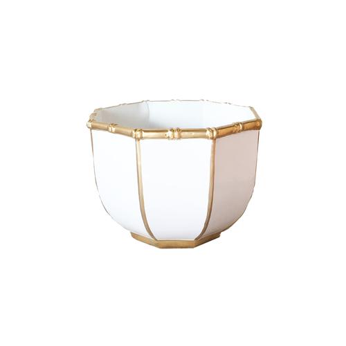 Dana Gibson Bamboo Bowl in White